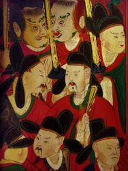 Detail van het portret van de Zesde Koning (Danjong)