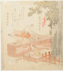 Bouw van het Tsurugaoka Hachimangū-heiligdom