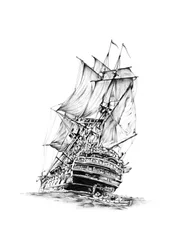 Indrukwekkend groot zeilschip