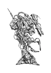 Futuristische mech-krijger