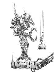 Futuristisch mechanisch wezen
