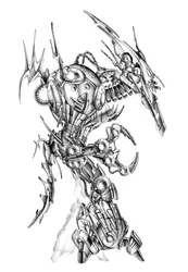 Futuristisch robotmonster