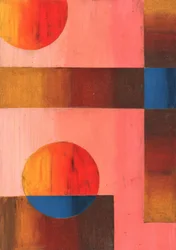 Geometrische zon aan de horizon