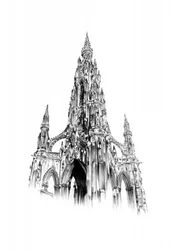 Gotisch monument in Edinburgh