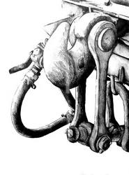 Details industriële machine