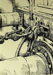 Details industriële machine