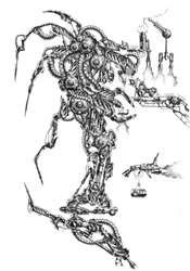 Industriële mechanische golem