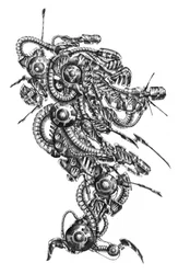Ingewikkelde cyberpunkmachine