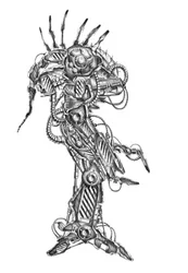 Gedetailleerde scifi-robot