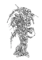 Gedetailleerde scifi-robot