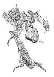 Ingewikkelde steampunkrobot