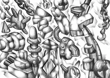 Surrealistische geometrische machines