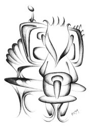 Surrealistische organische vormen