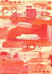 Levendige abstracte compositie