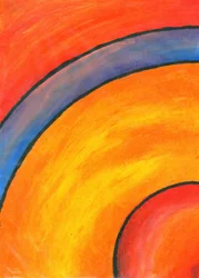 Levendige abstracte rondingen