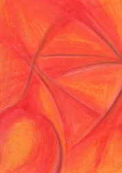 Warme abstracte stroming