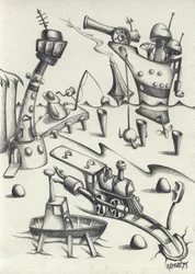 Een sprookjesachtig mechanisch droomlandschap