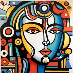 Magische kleurrijke winterkoningin 1