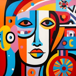 Magische kleurrijke winterkoningin 2