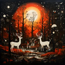 Mensen Onderhandelen met een Magische Hert-God Maan 3