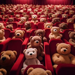 Miljoenen teddyberen in een bioscoop 3