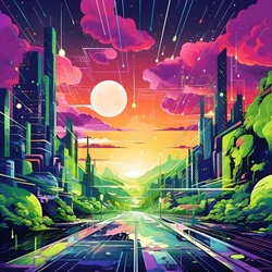 surrealistisch abstract landschap