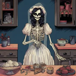 De geest in de keuken door Maddy Connelly kunstwerk