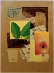 Zonder Titel (Met appelstuk en groene bladeren)