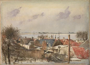 Uitzicht vanaf Roskilde richting de fjord
