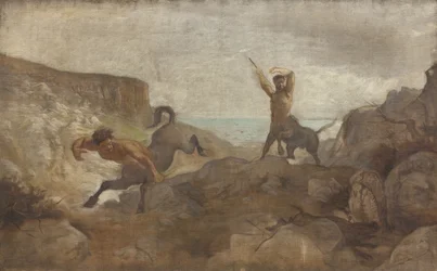 Centauren jagen op zwijnen
