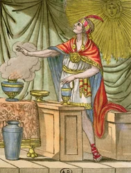 Oude Peruaanse Priester, uit 