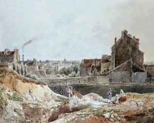 Montmartre in 1833 door Goblain (groeven)