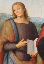 Johannes de Evangelist en Augustinus,1502 (olieverf op doek)
