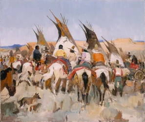 Ceremonie bij Black Lake, 1938.