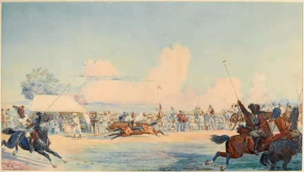 10e Bengal Lancers Tent-pegging competitie