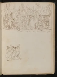 Multifiguur ontvangstscène 