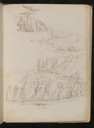 Studie van een monastieke 