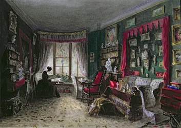 Onze zitkamer in Londen, 1849