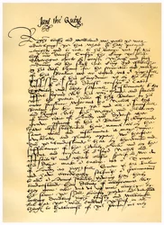 Brief van Lady Jane Grey aan William Parr, 10 juli 1553