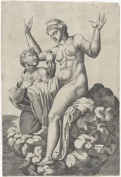 Psyche geeft Venus het kruikje