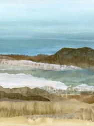 Abstracte oceaanlagen