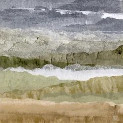 Ingetogen abstract landschap