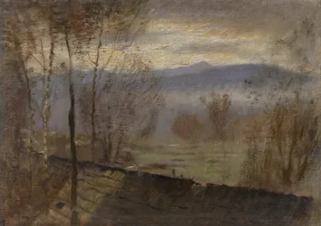 Avondlandschap met rivier, c. 1880