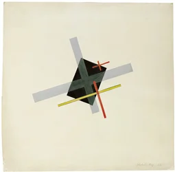Collage met zwart centrum, 1922