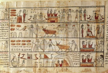 Landbouwscènes, detail uit het Dodenboek van Tsekhons