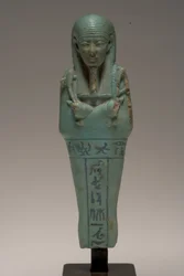 Shabti-figuur voor Djedhor (faience)