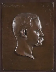 Portretreliëf van Dr. Stimson, c.1880