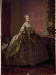 Portret van Marie Louise door Bourbon Parme (1751-1819) Schilderij door Laurent Pecheux (1729-1821). Florence, Pitti Paleis