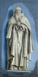 Heilige Romuald biddend