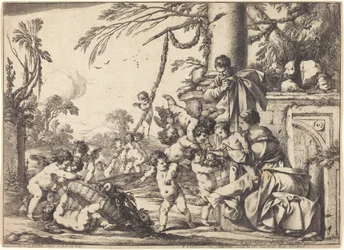 Heilige Familie met Putti
